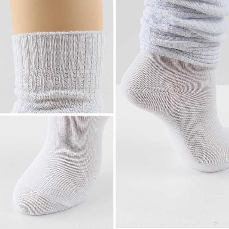 ルーズソックス 100cm丈 120cm丈 白 レディース 23-25cm 靴下 女の子