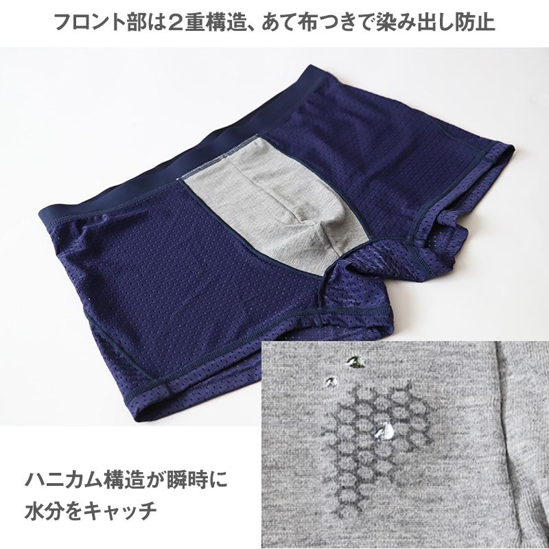 ボクサーパンツ LLサイズ 黒 青 グレーお得な6枚セットを9セット 蒸れない ボクサーパンツ メッシュ メンズ 夏用 前とじ 接触冷感