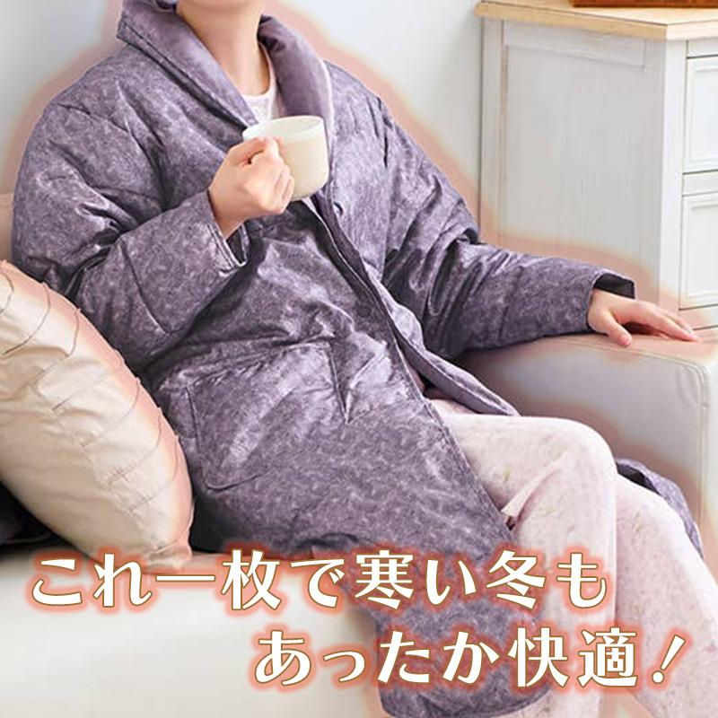 GUNZE（グンゼ） レディース ガウン 羽毛 暖かい 冬用 ルームウェア