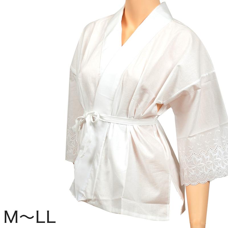 日本製 レディース 八重の下着本舗 綿100％さらし天竺 半衿付き 肌襦袢