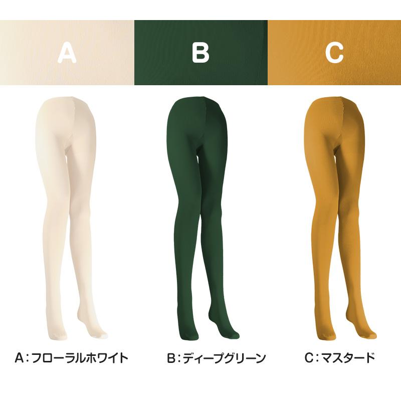 カラータイツ レディース 80デニール 3L 4L 大きいサイズ 秋 冬 春