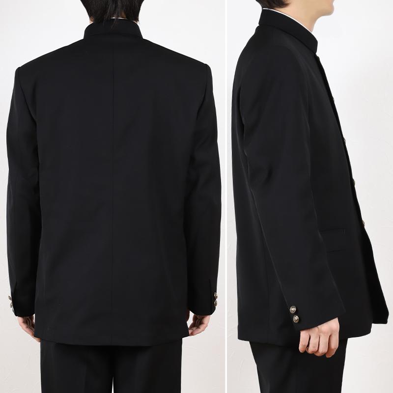 中学生 男子 学生服 上着 洗える 詰衿 ラウンドトリムカラー ドライ