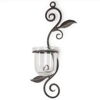 フラワーベース 壁掛け アイアン 花器 花瓶 ウォールデコ 壁飾り つる