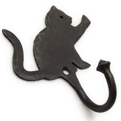猫型 ウォールフック 壁掛け アイアン 雑貨 インテリア　オブジェ　ガーデン フック 金具 アイアン ネコ 猫 オーナメント 壁飾り DIY ウォール