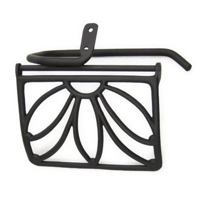 トイレットペーパー ホルダー 真鍮 黒 アイアン ブラス おしゃれ 紙巻器 シングルアームリーフペーパーホルダー