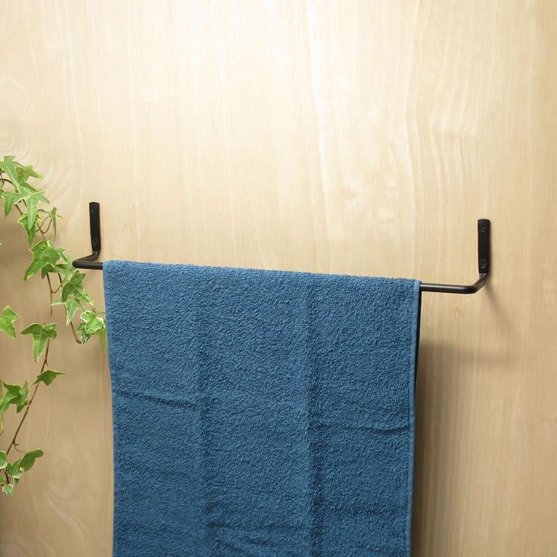 タオルハンガー タオル掛け アイアン トイレ キッチン 洗面所 45cm