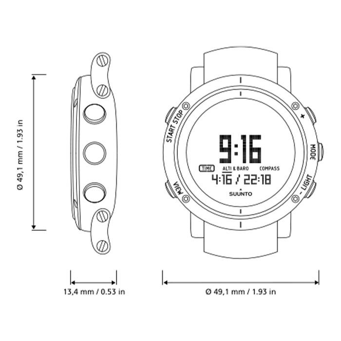 【公式ストア】 SUUNTO CORE BRUSHED STEEL スント コア ブラッシュド スチール メンズ レディース 腕時計 ブランド 時計｜suunto-official｜04