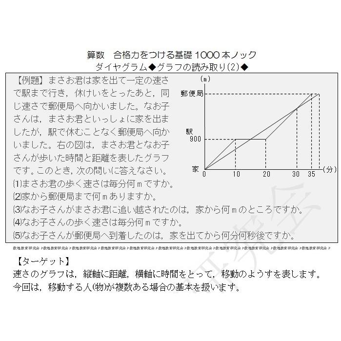 算数合格力をつける基礎1000本ノック-ダイヤグラム : 数理教育