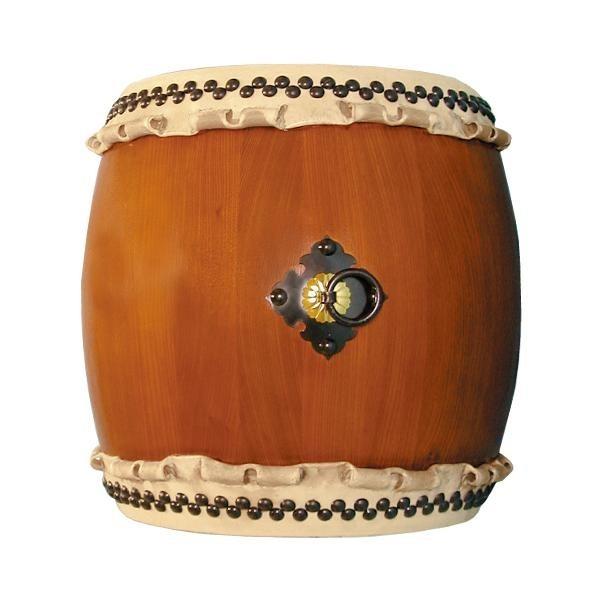 98%OFF!】【98%OFF!】長胴太鼓 「楡けやき」1.6尺(巻耳)高台座セット 和楽器 明鏡楽器 一尺五寸太鼓 青森のねぶた祭りにも使用される大太鼓 1尺5寸 牛皮 送料無料