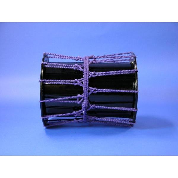 かつぎ桶胴太鼓1.4尺（紫紐） ほぼ未使用】1寸4尺 担ぎ