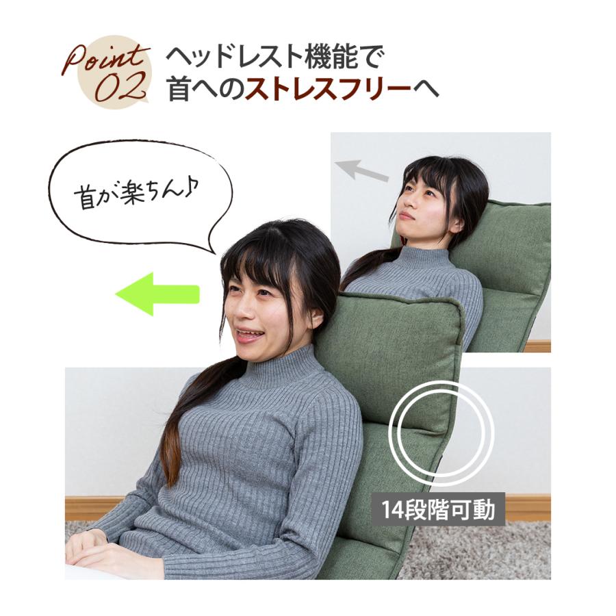 SUWALABO（スワラボ） 座椅子 polku(ポルク) 首リクライニング座椅子