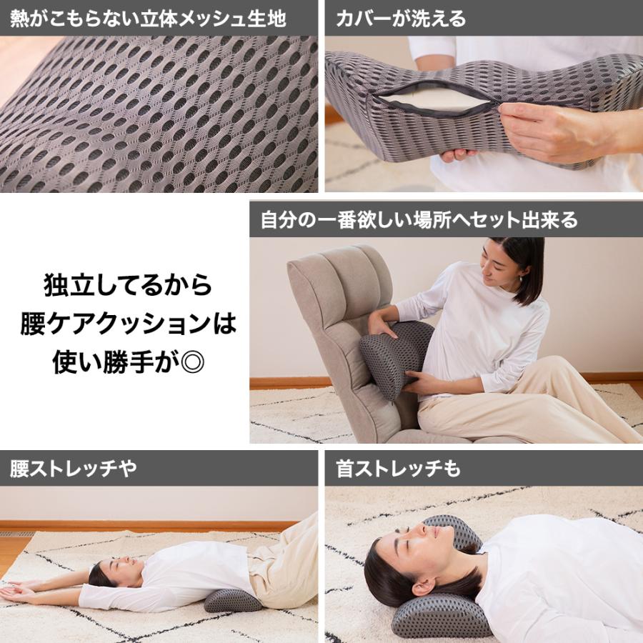 SUWALABO（スワラボ） 座椅子 answer(アンサー) ダブルクッションの腰