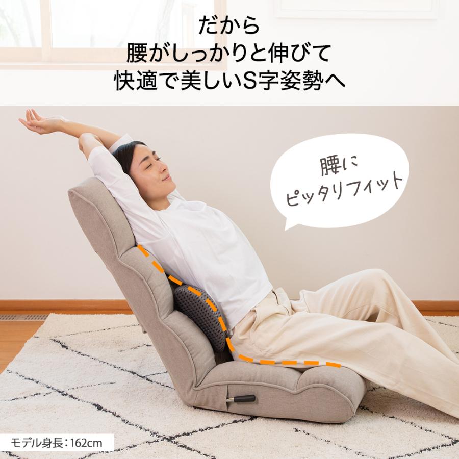 SUWALABO 座椅子 answer(アンサー) ダブルクッションの腰ケア座