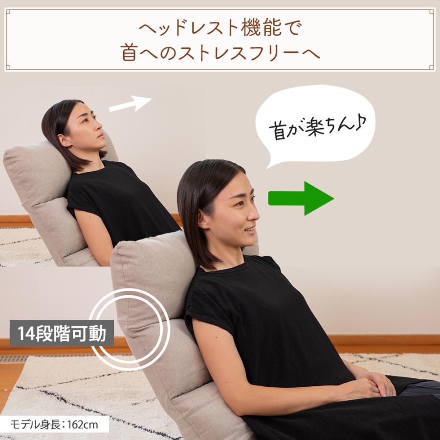SUWALABO（スワラボ） 座椅子 answer(アンサー) ダブルクッションの腰