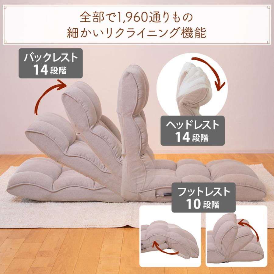 SUWALABO（スワラボ） 座椅子 answer(アンサー) ダブルクッションの腰