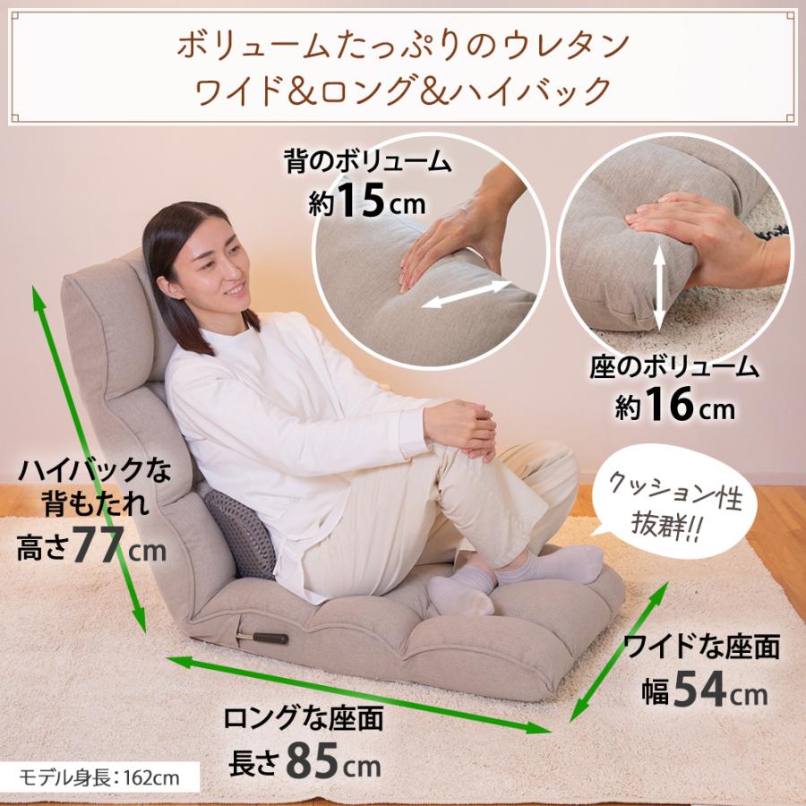 SUWALABO（スワラボ） 座椅子 answer(アンサー) ダブルクッションの腰