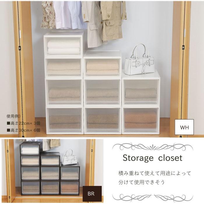 値下げ クローゼット収納 Mサイズ 6個セット(奥行53高さ22) 押入れ収納 収納ケース 衣装ケース 収納 ボックス ケース チェスト 衣類 服 衣装 爆買 母の日_1