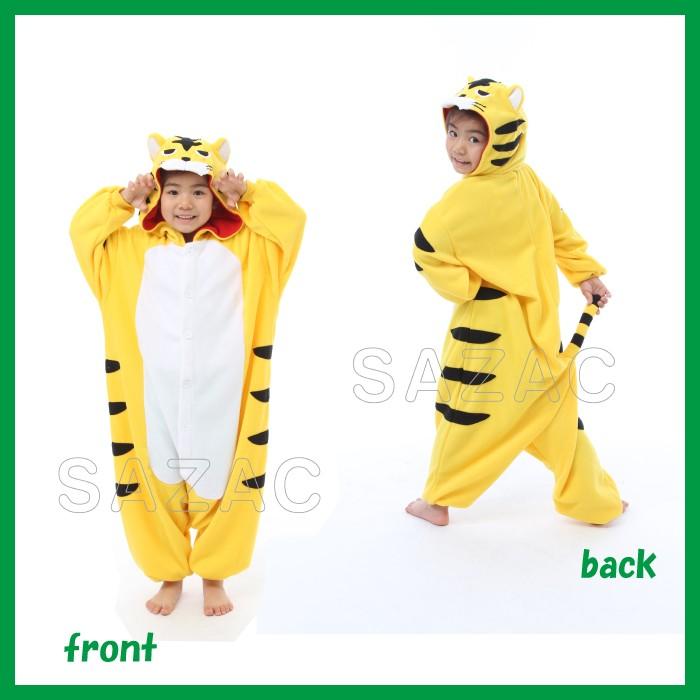 累計販売2万枚突破 着ぐるみ トラ 子供用 110cm 虎 干支 パジャマ フリース ルームウエア こども 子供 サロペット オールインワン 部屋着 フード付き 新版 Arnabmobility Com