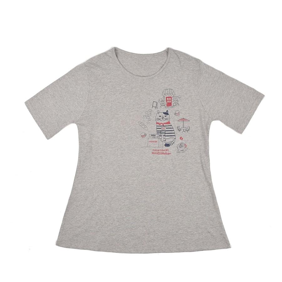 完売 キャラクターデザインｔシャツ ねこぜがわさん柄 クスグルジャパン 21 2141 2 Mgy レディース 部屋着 ルームウェア 半袖 Tシャツ Suxel Import Store 通販 Yahoo ショッピング
