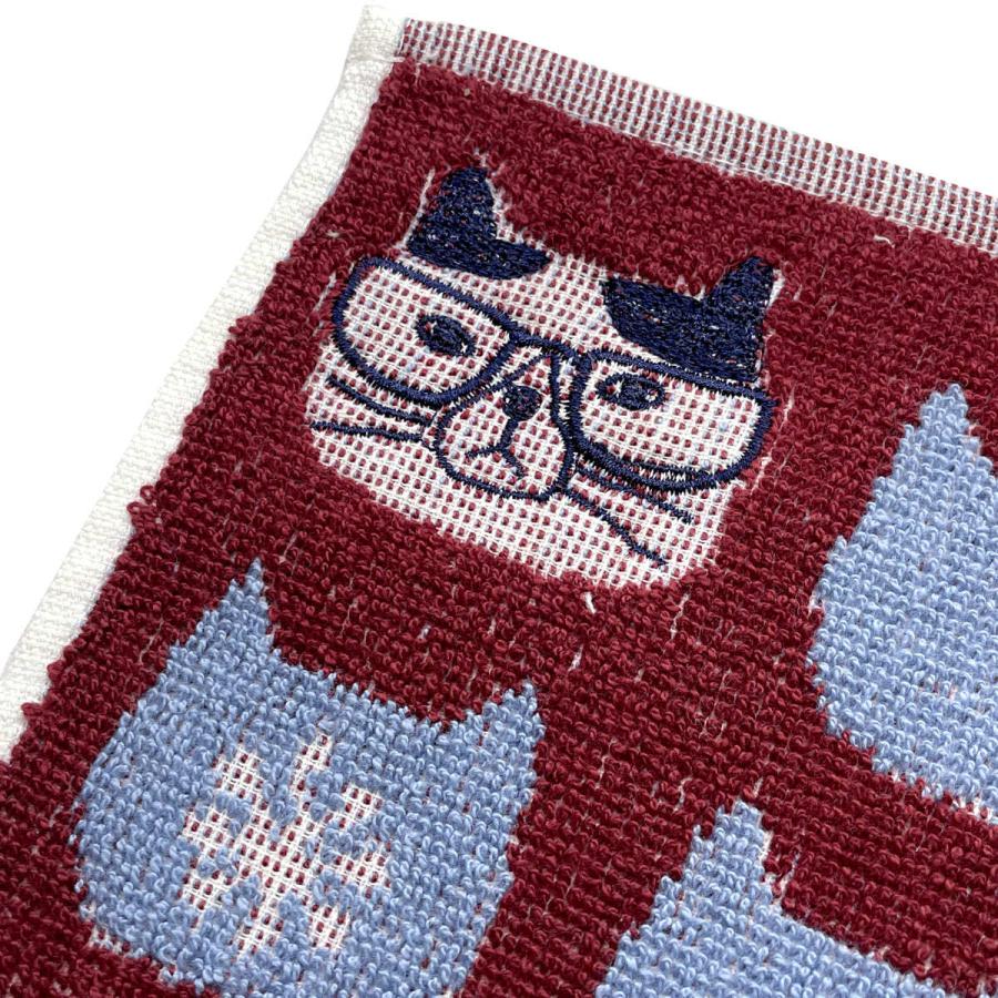 kusuguru ハンカチタオル ネコまるけ柄 クスグルタオルハンカチ 22