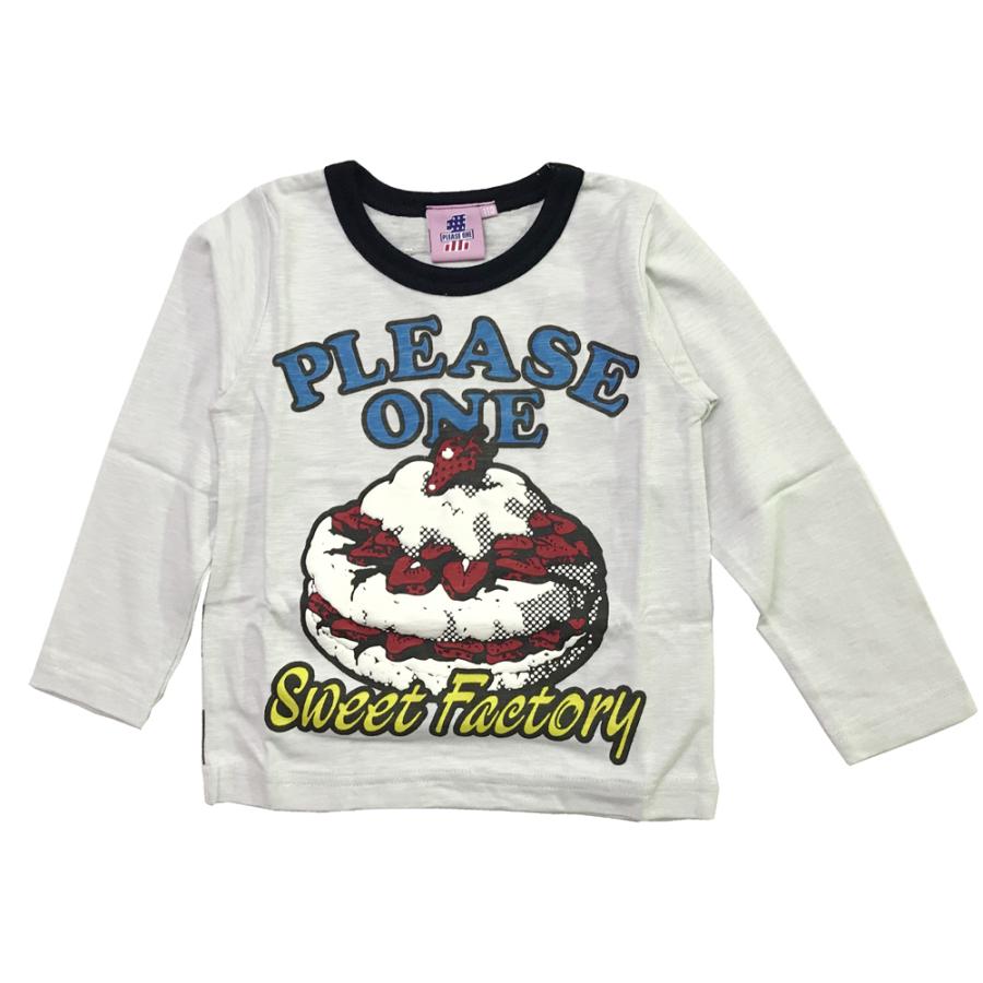 プリ ズワンキッズ Pleaseone 子供服 女の子 ストロベリーケーキ プリント キッズ 長袖 ロンt 8011 12 Suxel Import Store 通販 Yahoo ショッピング