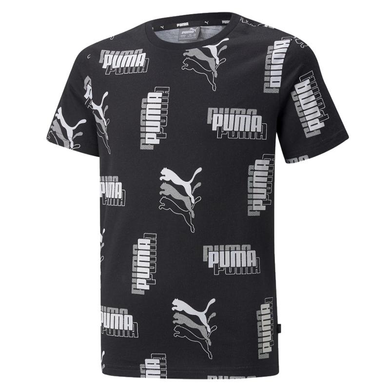 プーマ Puma 子供服 男の子 キッズ POWER AOP 半袖 Tシャツ 150cm 肌  