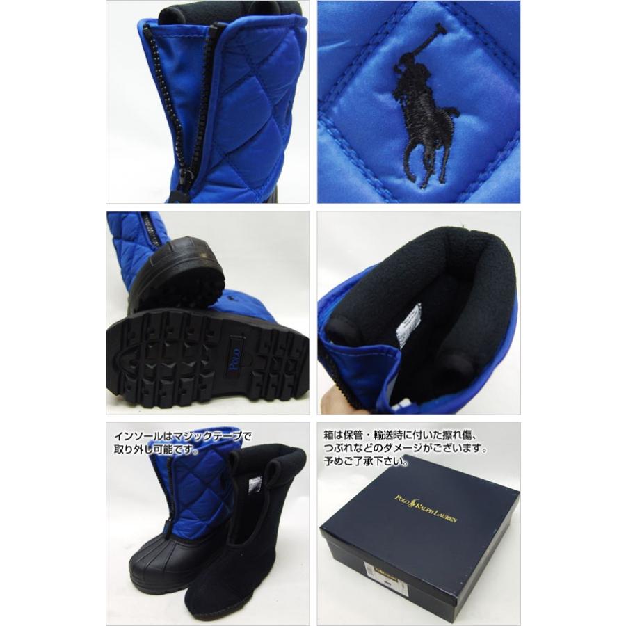 ポロラルフローレン Polo by Ralph Lauren キッズ スノーブーツ ブルー VANCOUVER ZIP TODDLER 実寸