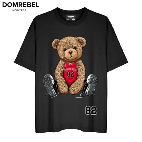 ドムレーベル DOMREBEL メンズ PLAYER BOX T-SHIRT 半袖 Tシャツ メンズ プレイヤー セレブ ブランド ブラック