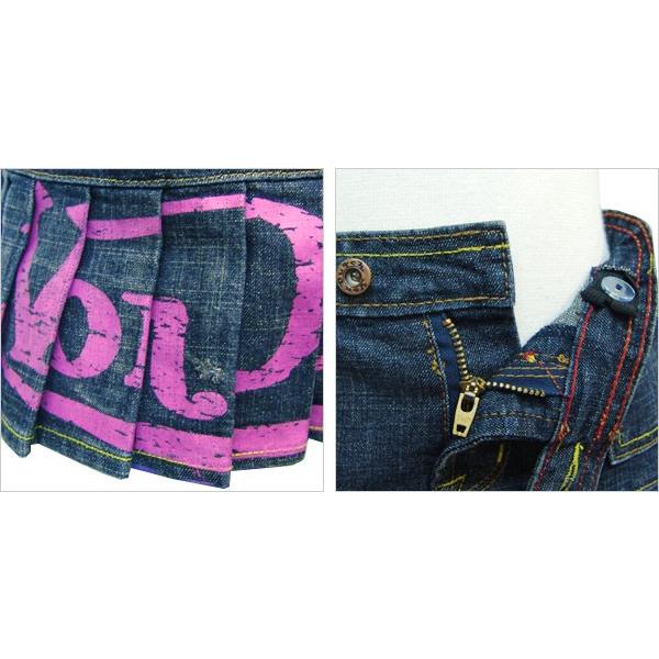 Von Dutch ヴォン ダッチ キッズ 子供服 女の子 デニム プリーツ