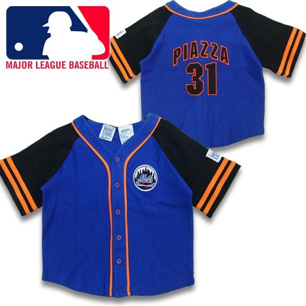 MLB キッズ メジャーリーグ New York Mets ニューヨーク・メッツ ベースボールシャツ ユニフォーム 子供服 男の子 女の子 5