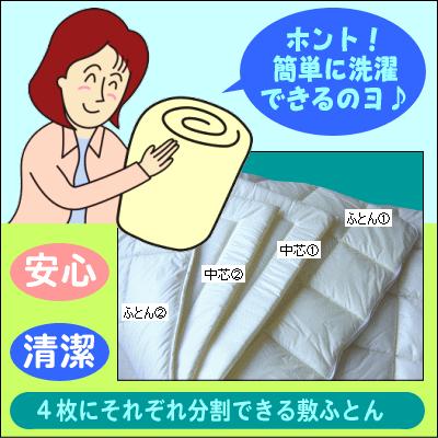 洗える敷ふとん布団(ダブルサイズ)_2