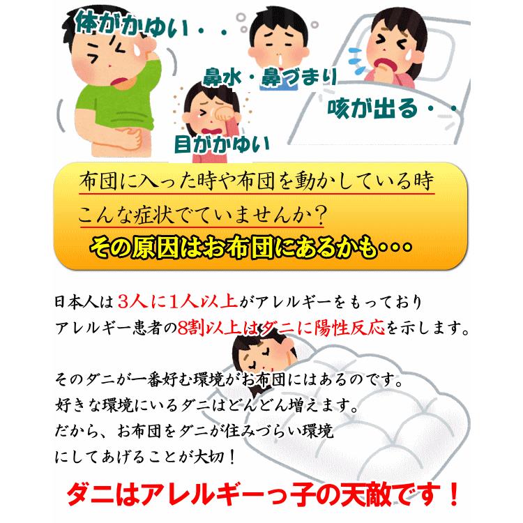 アレルギー対策お布団お勧めAセット セミダブルサイズ スザキーズ 布団セット 洗える布団 防ダニ ハウスダスト 洗濯機 まるで羽毛布団 送料無料の画像