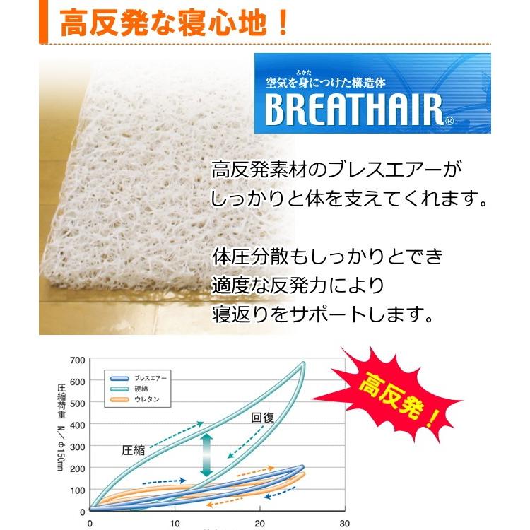 洗える腰痛対策敷き布団 シングルサイズ エアーサポート パラレーヴ 体