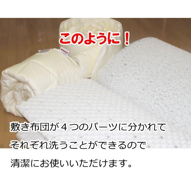 洗える腰痛対策敷き布団 シングルサイズ エアーサポート パラレーヴ 体