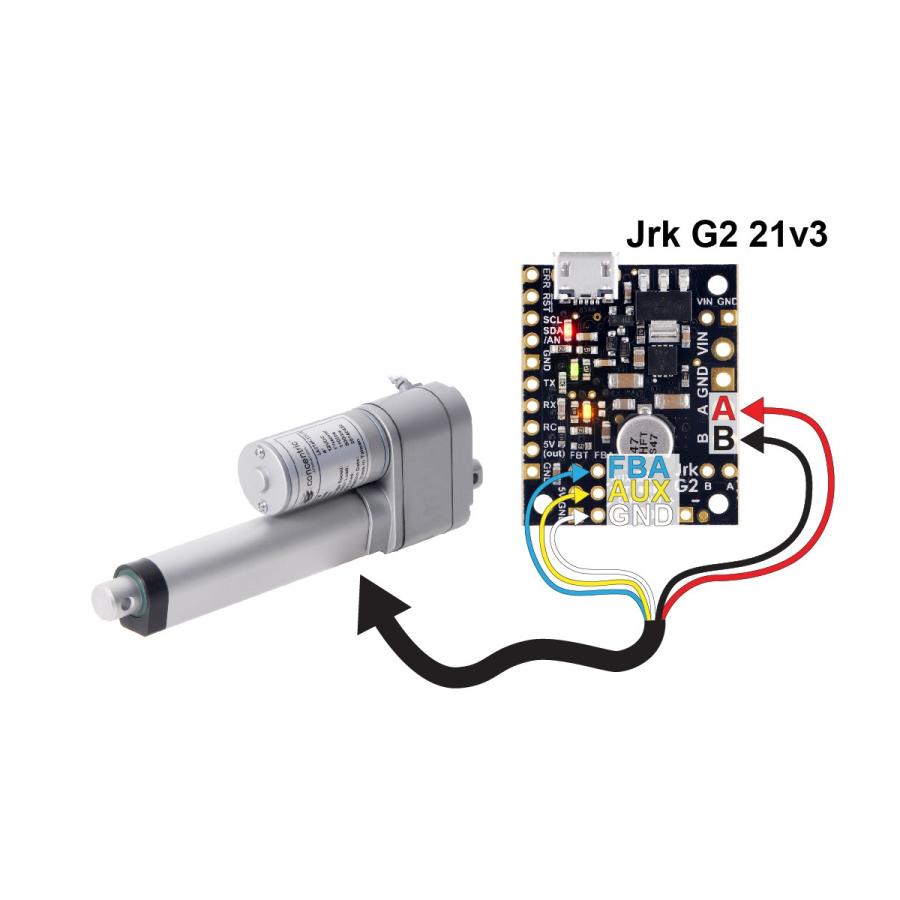 Glideforce Lact10p 12v 05 フィードバック付き軽負荷用リニアアクチュエータ 15kgf 可動域249mm 43 1mm S 12v Pololu 2325 朱雀技研工房ストア 通販 Yahoo ショッピング