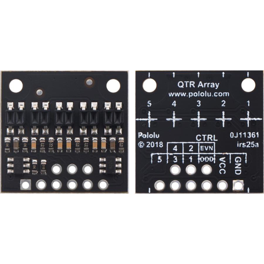 Pololu Qtr Hd 05rc 反射型赤外線センサアレイ 5ch 4mmピッチ Rc出力 Pololu 4105 朱雀技研工房ストア 通販 Yahoo ショッピング