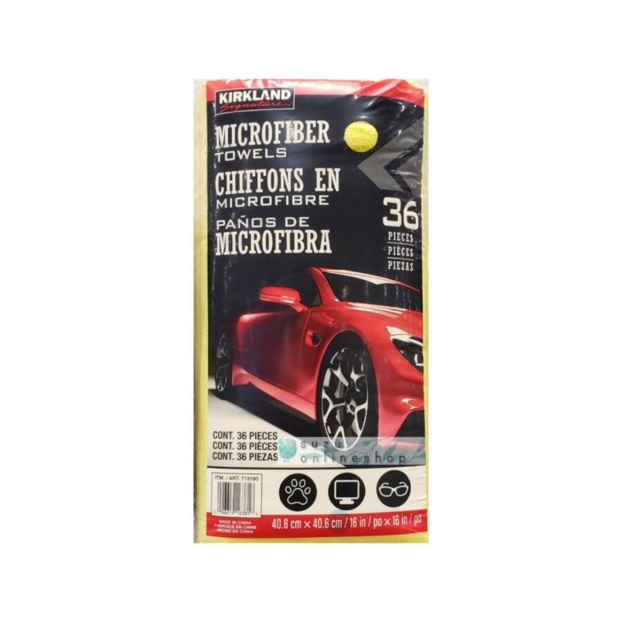 マイクロファイバータオル 36枚 クロス カークランド 車 車用 洗車 掃除 マイクロファイバークロス Kirkland コストコ 2255 すずオンラインショップ 通販 Yahoo ショッピング