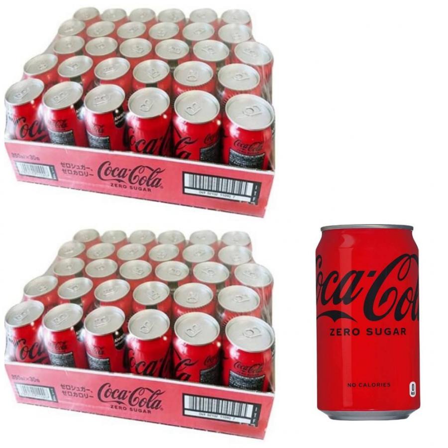 【2箱セット】コカ・コーラ ゼロ 350ml缶×30缶 ダイエット コーラ ゼロキロカロリー ノンシュガー カロリーゼロ ダイエットコーラ