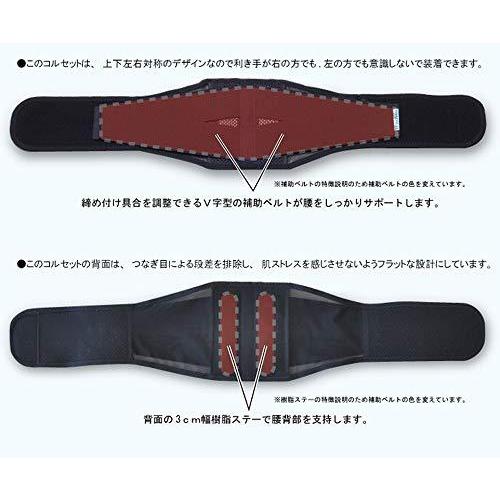 肌着感覚で装着可能なコルセット 腰 コルセット サポーター シルエット