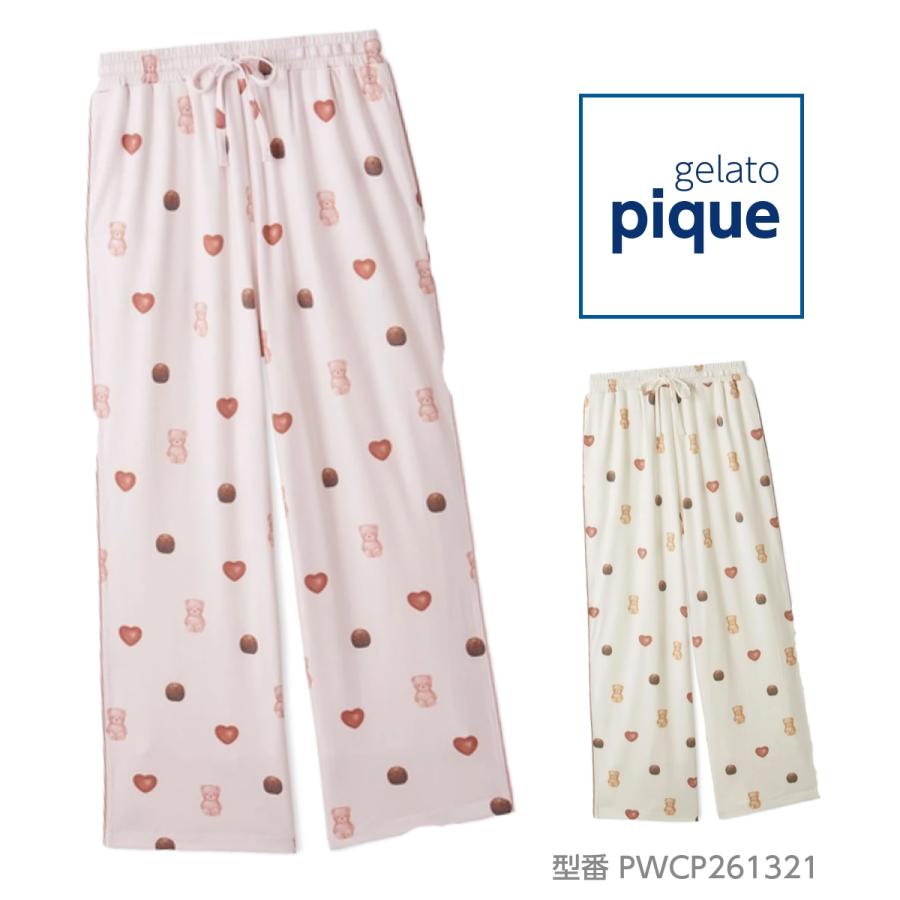 新品　gelato pique LADIES 総柄ロングパンツ 総柄ロングパンツ(ロングパンツ)｜ルームウェア・パジャマ通販の