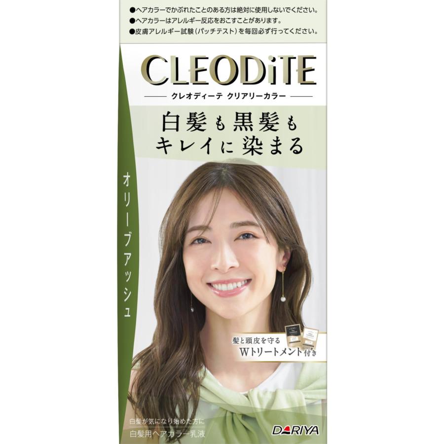 クレオディーテ 白髪染め クリアリーカラー オリーブアッシュ トリートメントつき 医薬部外品 : スズベル - 通販 - Yahoo!ショッピング