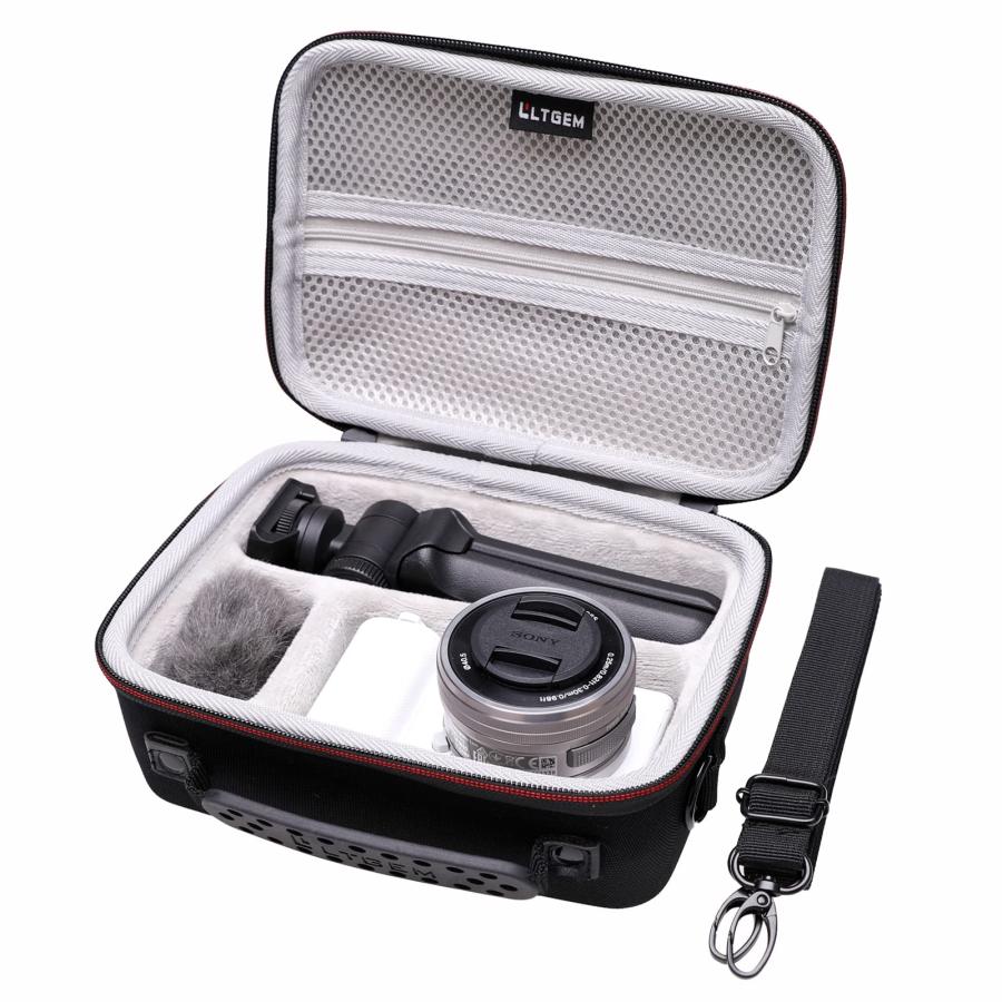 SONY VLOGCAM ZV-E10 本体とストラップ LTGEM製ショルダーストラップ付きSony Alpha ZV-E10 / ZV-1 ZV-1F II