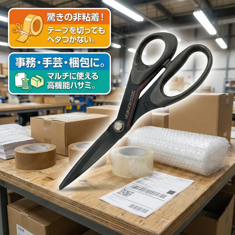 NEVANON ハサミ ネバノン 210mm DSN-210 シルキー テープがくっつか