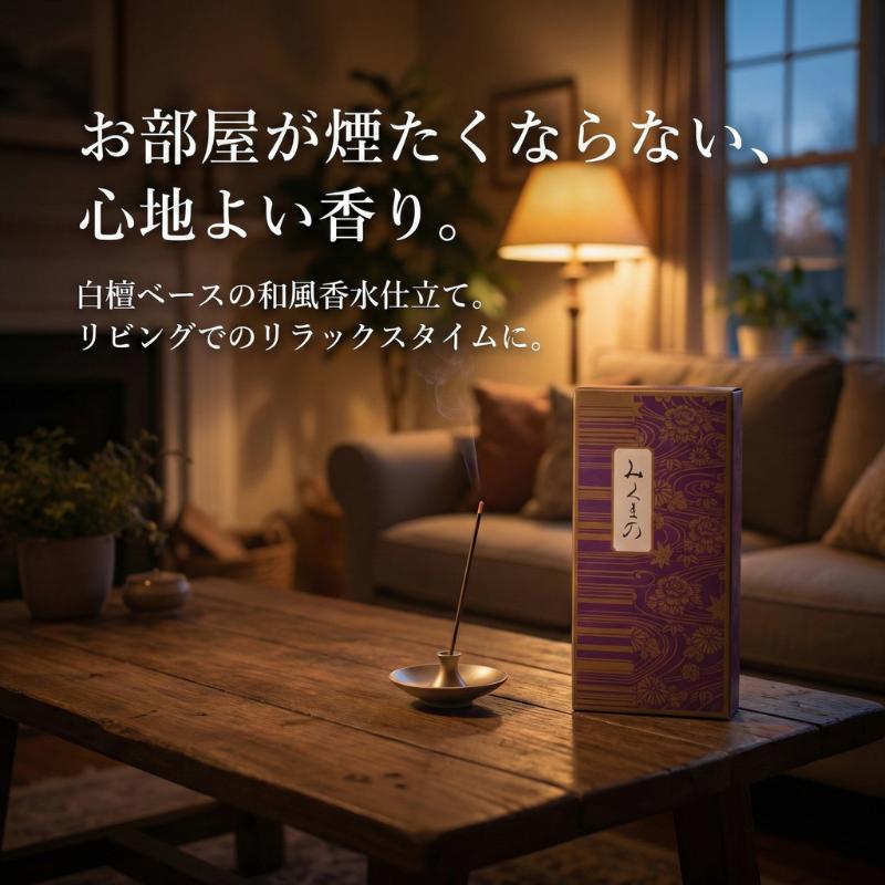 鳩居堂 お線香 みくまの バラ詰め 白檀 和風香水 お香 短寸 スティック