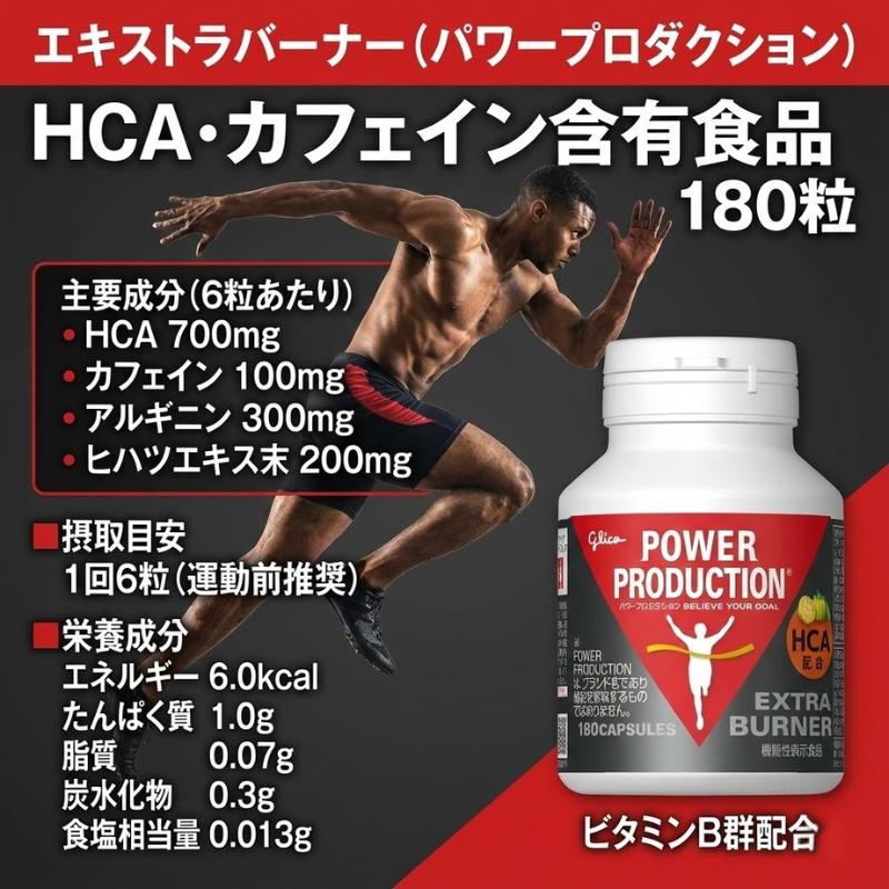エキストラバーナー グリコ パワープロダクション 180粒 30日分 脂肪