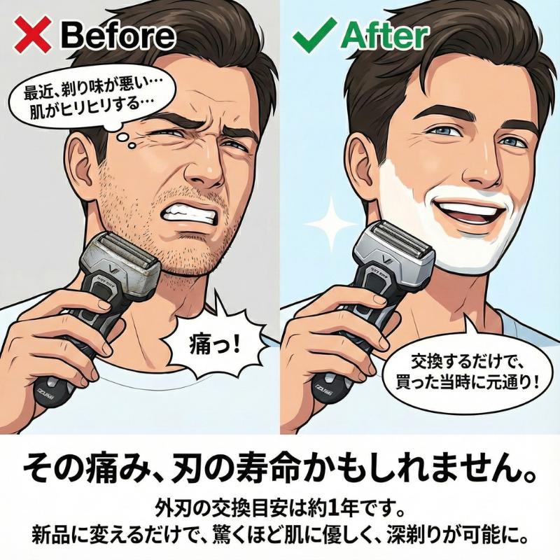 IZUMI 替刃 セット 外刃 SO-V578 内刃 SI-V55 純正 マクセルイズミ