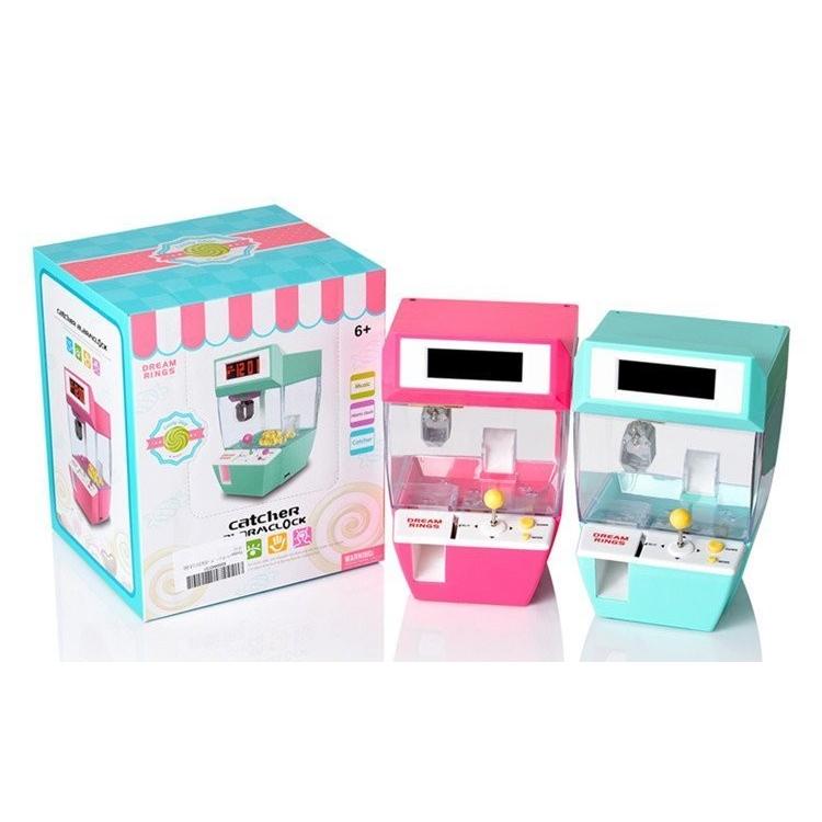 注目の 卓上ufoキャッチャー型電子目覚まし時計 ミニ家庭用クレーンゲー ム ピンク プレゼントにも 領収発行可 受賞店舗 Nooitmeergrasmaaien Be