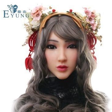 Eyung クリスティーナ 天使の顔 シリコーン 女性マスカレード ハロウィンコスプレ ドラッグクイーン 女装 顔の傷跡を隠す