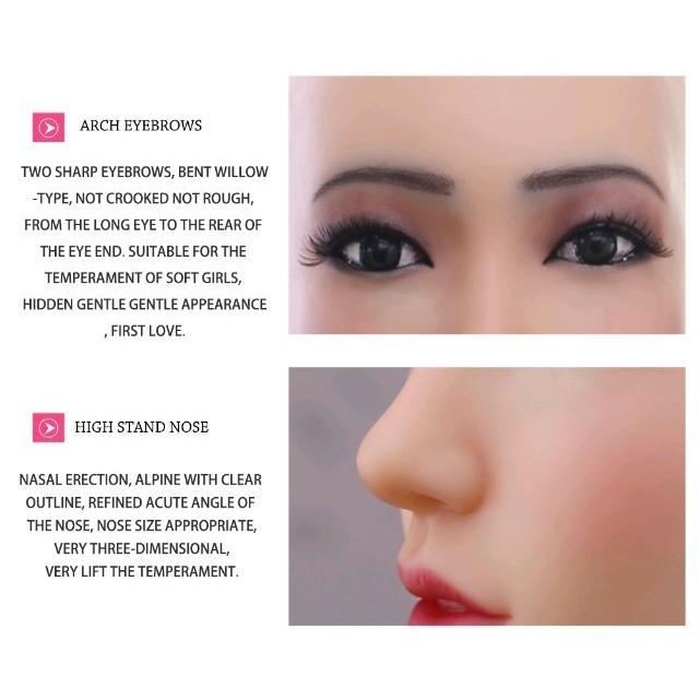 Eyung クリスティーナ 天使の顔 シリコーン 女性マスカレード ハロウィンコスプレ ドラッグクイーン 女装 顔の傷跡を隠す クリスティーナ 天使の顔 シリコーン 女性マスカレード ハロウィンコスプレ ドラッグクイーン 女装 顔の傷跡を隠す