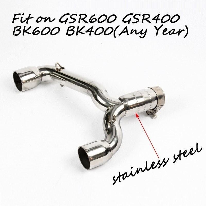スズキ　gsr600 gsr400 BK600 bk400　オートバイステンレス　マフラーパイプ　2バリエーション　ブラックカラー＆チタンカラー BK600 gsr400 motorcycle スズキ　gsr600 bk400　オートバイステンレス　マフラーパイプ　2バリエーション　ブラックカラー＆チタンカラー muffler